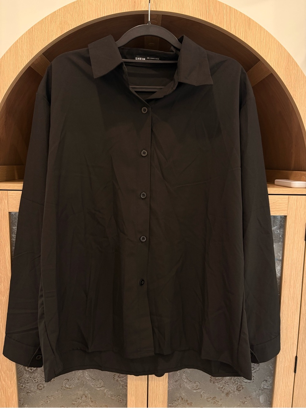 Never worn! Casual black button down with collar